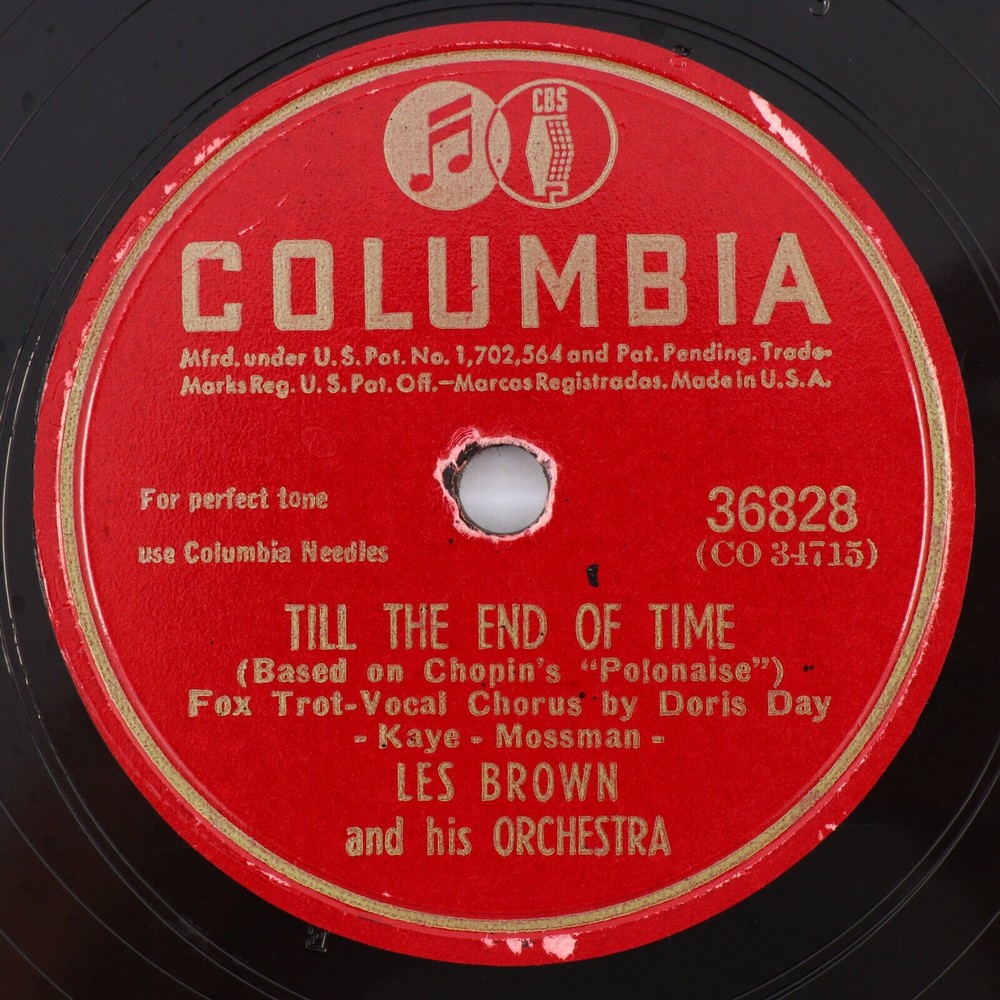 Les Brown - Till The End Of Time / He'll Have To Cross Atlan 78 rpm Record 36828